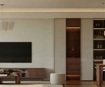 Modern A Living Room-ID:694135906