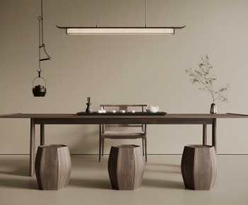 New Chinese Style Tea Tables And Chairs-ID:610338931