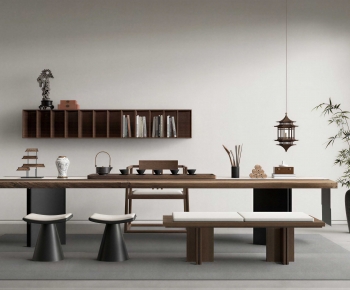 New Chinese Style Tea Tables And Chairs-ID:446218979