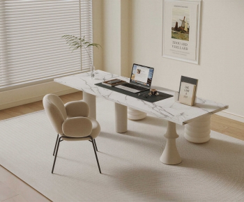 Modern Computer Desk And Chair-ID:333755022