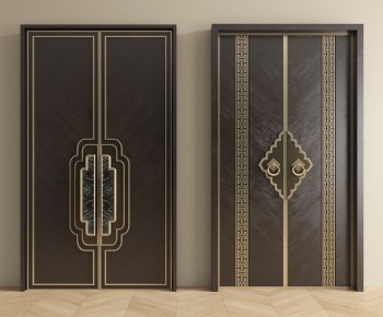 New Chinese Style Double Door-ID:599838021