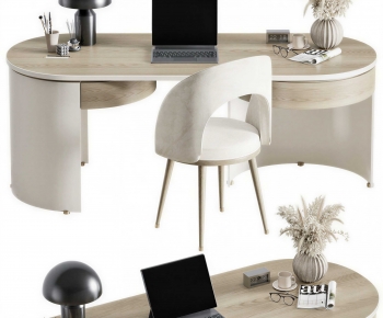 Modern Computer Desk And Chair-ID:522060467