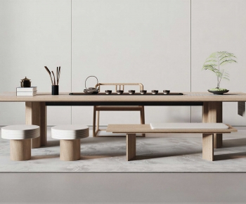 New Chinese Style Tea Tables And Chairs-ID:843607907