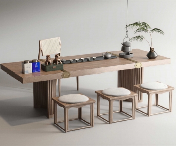 New Chinese Style Tea Tables And Chairs-ID:553232911