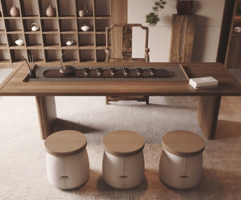 New Chinese Style Tea Tables And Chairs-ID:937033896