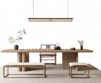 New Chinese Style Tea Tables And Chairs-ID:545480333