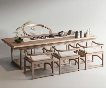 New Chinese Style Tea Tables And Chairs-ID:532568937