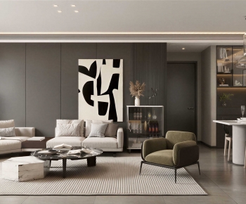 Modern A Living Room-ID:251833923