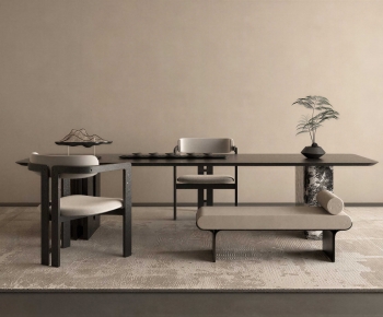 New Chinese Style Tea Tables And Chairs-ID:603420771