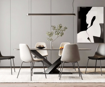 Modern Dining Table And Chairs-ID:678945069