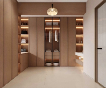Modern Clothes Storage Area-ID:583117011