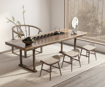 New Chinese Style Tea Tables And Chairs-ID:592525016