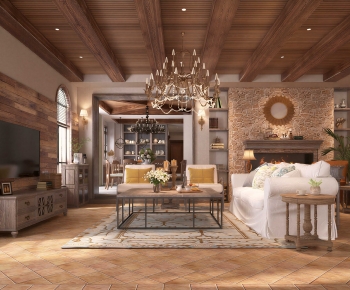 American Style A Living Room-ID:501635076