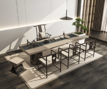 New Chinese Style Tea Tables And Chairs-ID:884689097