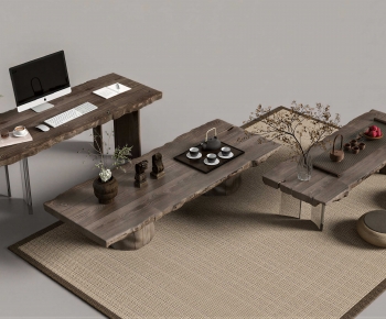 Wabi-sabi Style Tea Tables And Chairs-ID:118922004