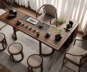 New Chinese Style Tea Tables And Chairs-ID:578279978