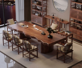 New Chinese Style Tea Tables And Chairs-ID:923053038