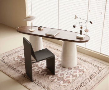 Modern Computer Desk And Chair-ID:236777075