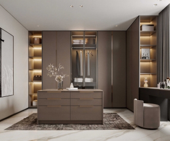 Modern Clothes Storage Area-ID:619008063