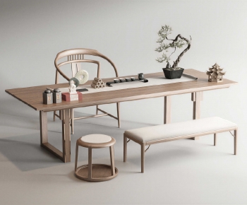 New Chinese Style Tea Tables And Chairs-ID:899355895