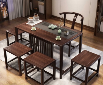 New Chinese Style Tea Tables And Chairs-ID:808161972