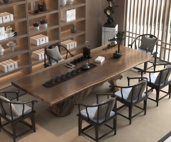 New Chinese Style Tea Tables And Chairs-ID:567136056