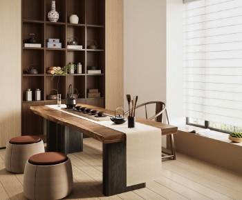 New Chinese Style Tea Tables And Chairs-ID:948528052