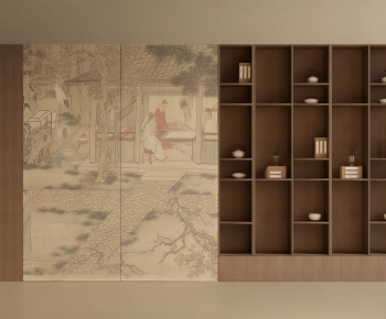 New Chinese Style Bookcase-ID:779597044
