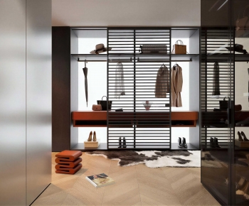 Modern Clothes Storage Area-ID:102870567