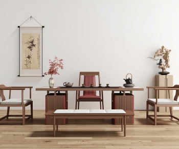 New Chinese Style Tea Tables And Chairs-ID:118389186