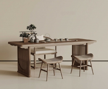 New Chinese Style Tea Tables And Chairs-ID:520689962