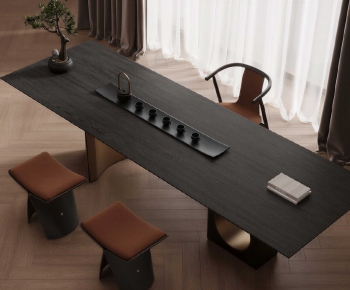 New Chinese Style Tea Tables And Chairs-ID:594078066