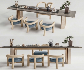 New Chinese Style Tea Tables And Chairs-ID:703077081