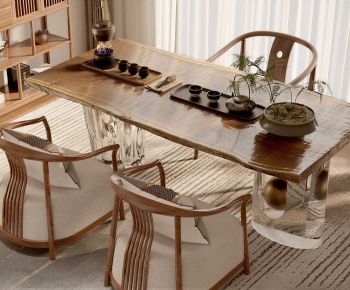 New Chinese Style Tea Tables And Chairs-ID:303735978