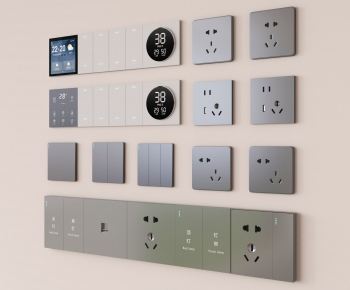 Modern Switch Socket Panel-ID:802359658