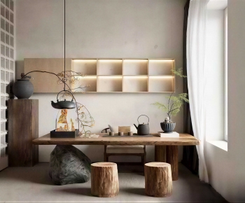 Wabi-sabi Style Tea Tables And Chairs-ID:672159913