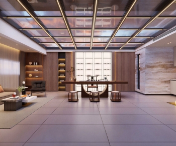 New Chinese Style Tea House-ID:691859019