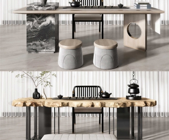 New Chinese Style Tea Tables And Chairs-ID:627279046