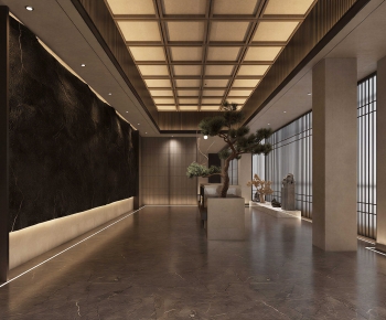 New Chinese Style Office Reception Desk-ID:504151114