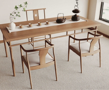 New Chinese Style Tea Tables And Chairs-ID:464950086