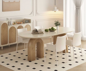 Modern Dining Table And Chairs-ID:751504907