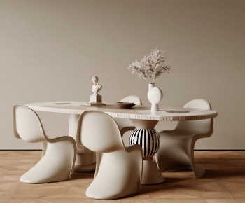 French Style Dining Table And Chairs-ID:450786119