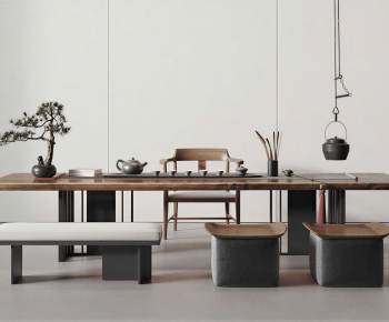 New Chinese Style Tea Tables And Chairs-ID:644490003