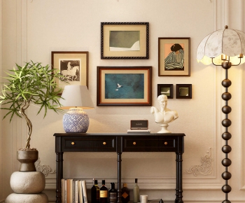 French Style Entrance Cabinet-ID:283952004