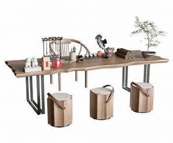 New Chinese Style Tea Tables And Chairs-ID:889209036