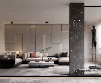 Modern A Living Room-ID:445673949