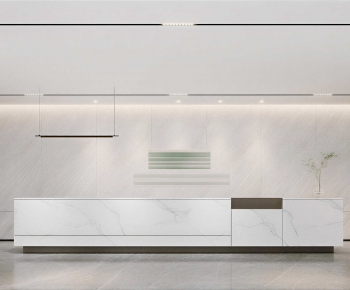 Modern Office Reception Desk-ID:700133096