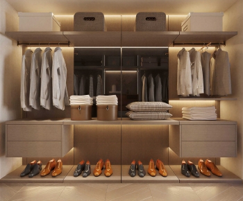 Modern Clothes Storage Area-ID:124021057