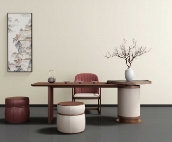 New Chinese Style Tea Tables And Chairs-ID:113531119