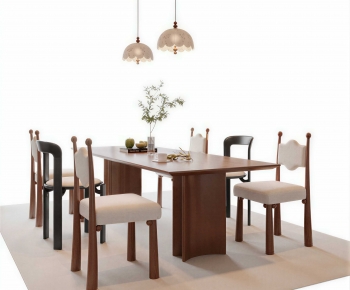 French Style Dining Table And Chairs-ID:465975054